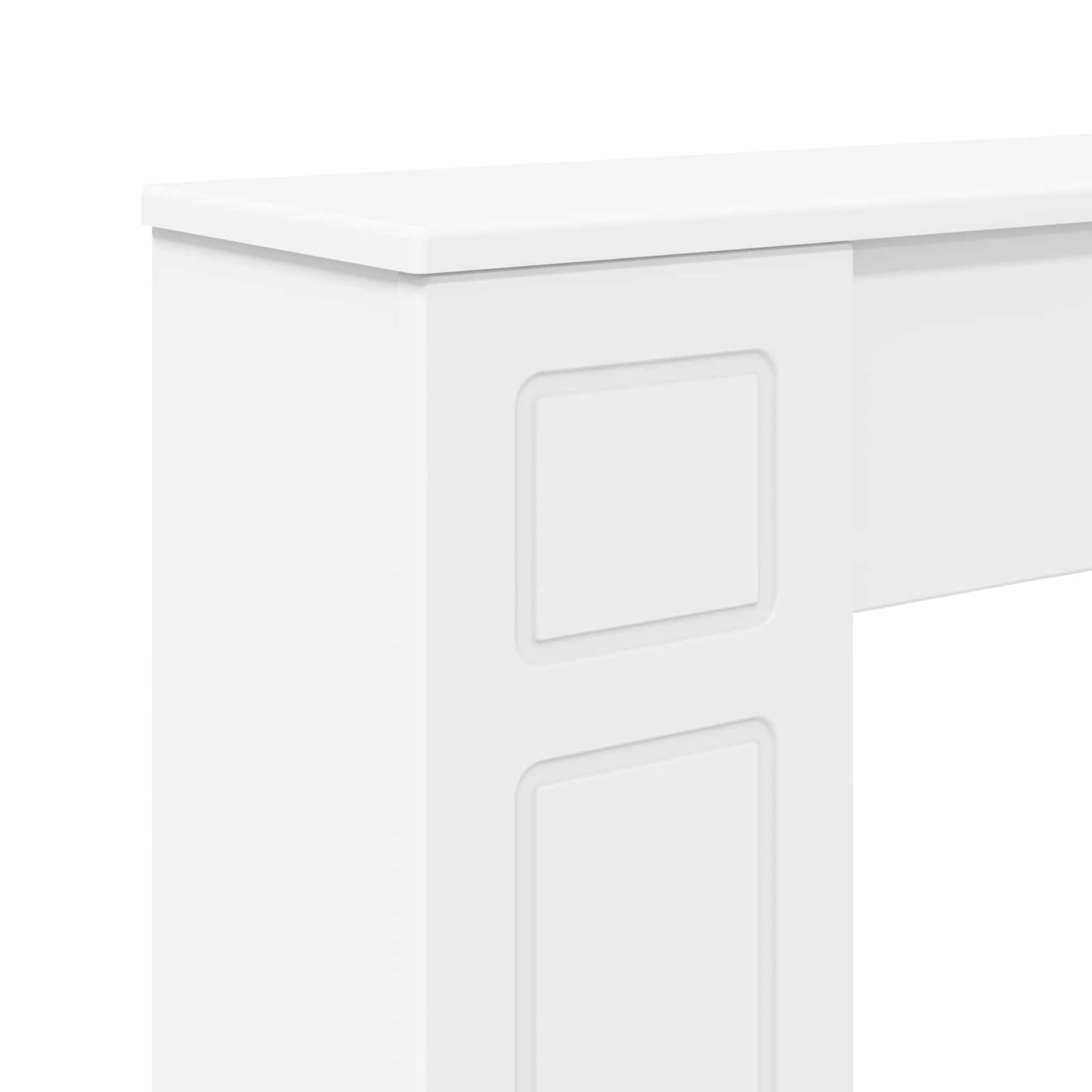 vidaXL Περίβλημα τζακιού Λευκό 100 x 20 x 100 cm Επεξεργασμένο Ξύλο