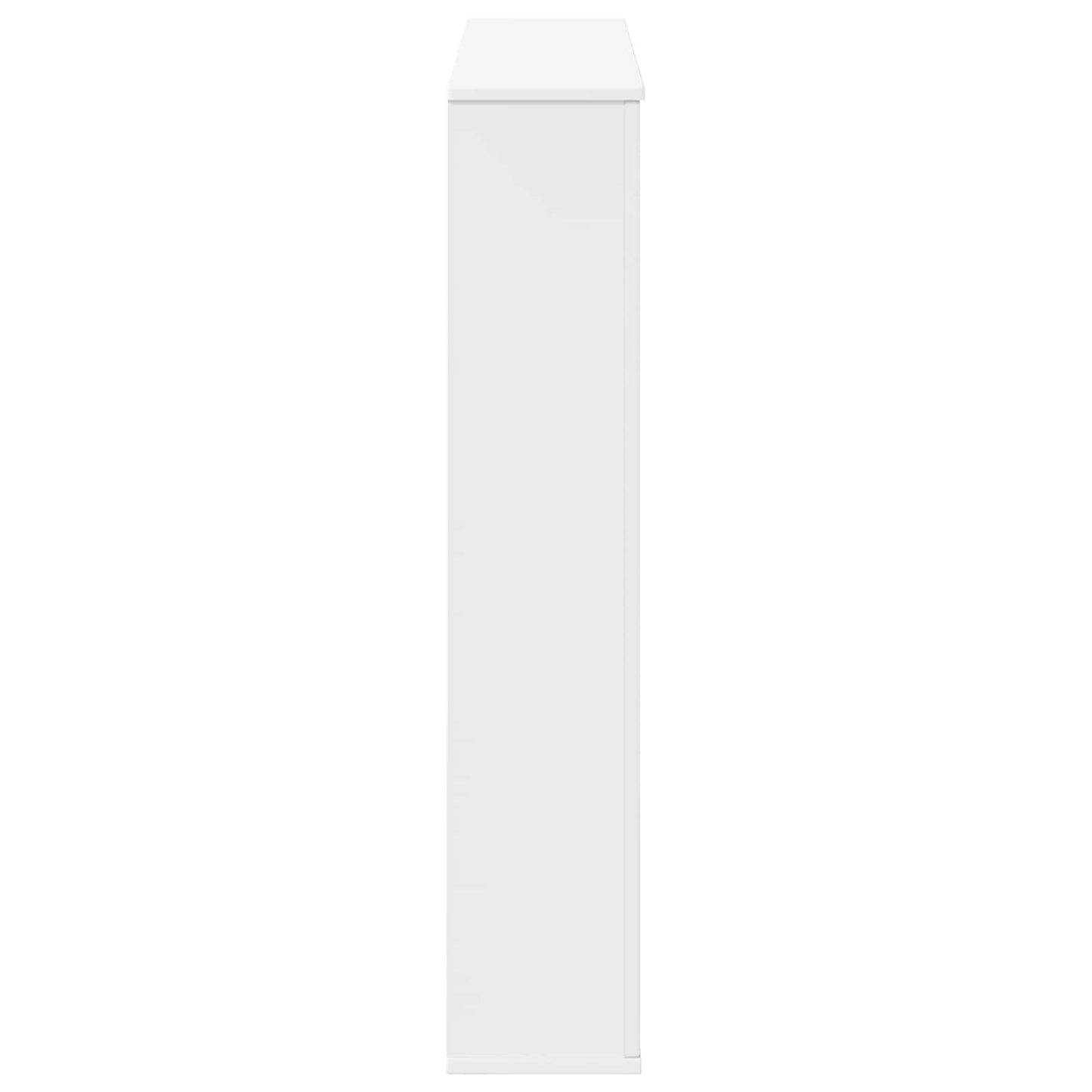 vidaXL Περίβλημα τζακιού Λευκό 100 x 20 x 100 cm Επεξεργασμένο Ξύλο