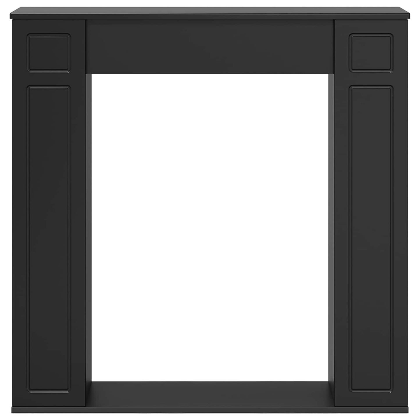 vidaXL Περίβλημα τζακιού Μαύρο 100 x 20 x 100 cm Επεξεργασμένο Ξύλο