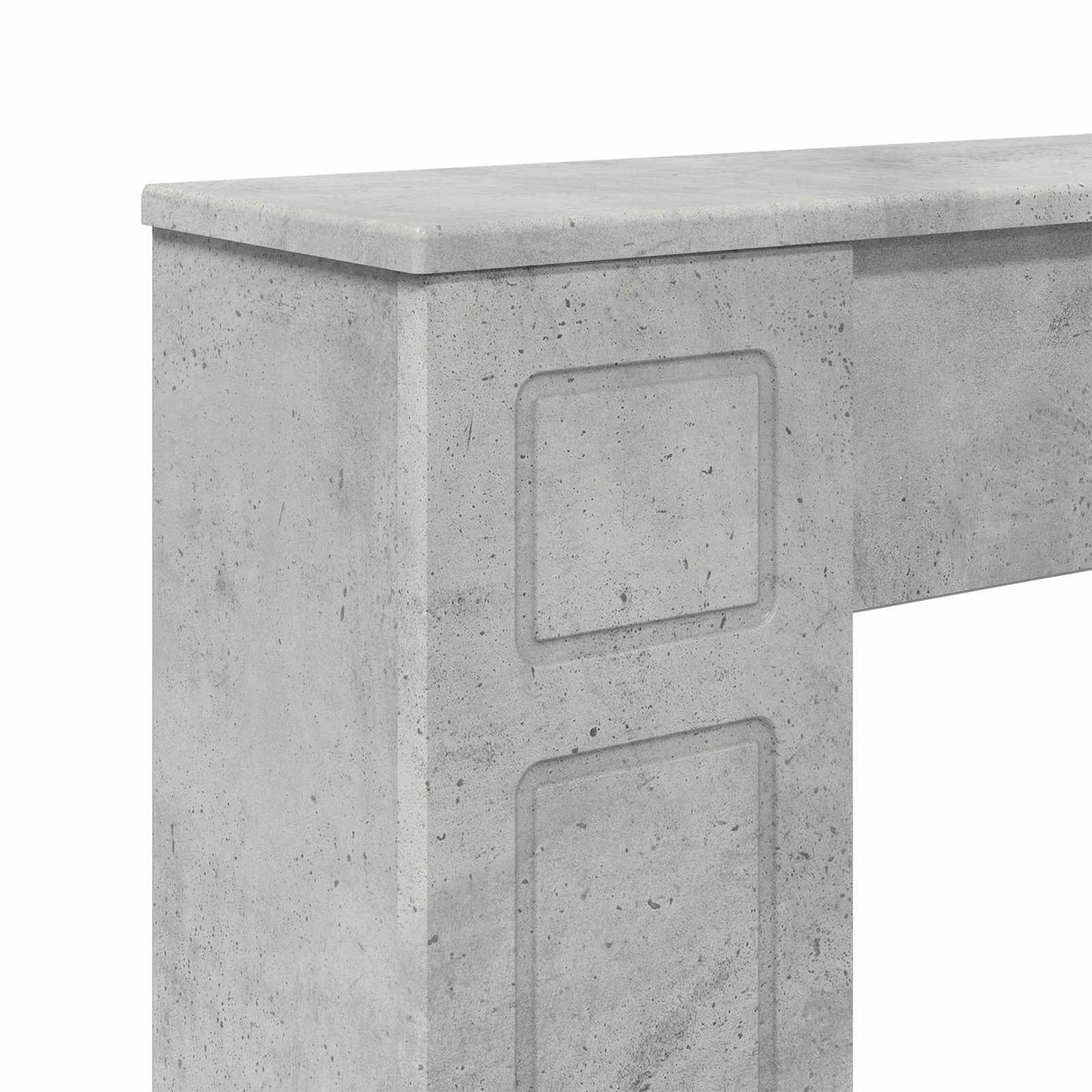 vidaXL Περίβλημα τζακιού Γκρι Σκυροδέματος 100 x 20 x 100 cm