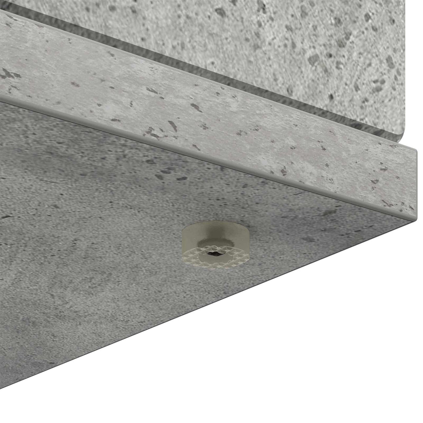 vidaXL Περίβλημα τζακιού Γκρι Σκυροδέματος 100 x 20 x 100 cm