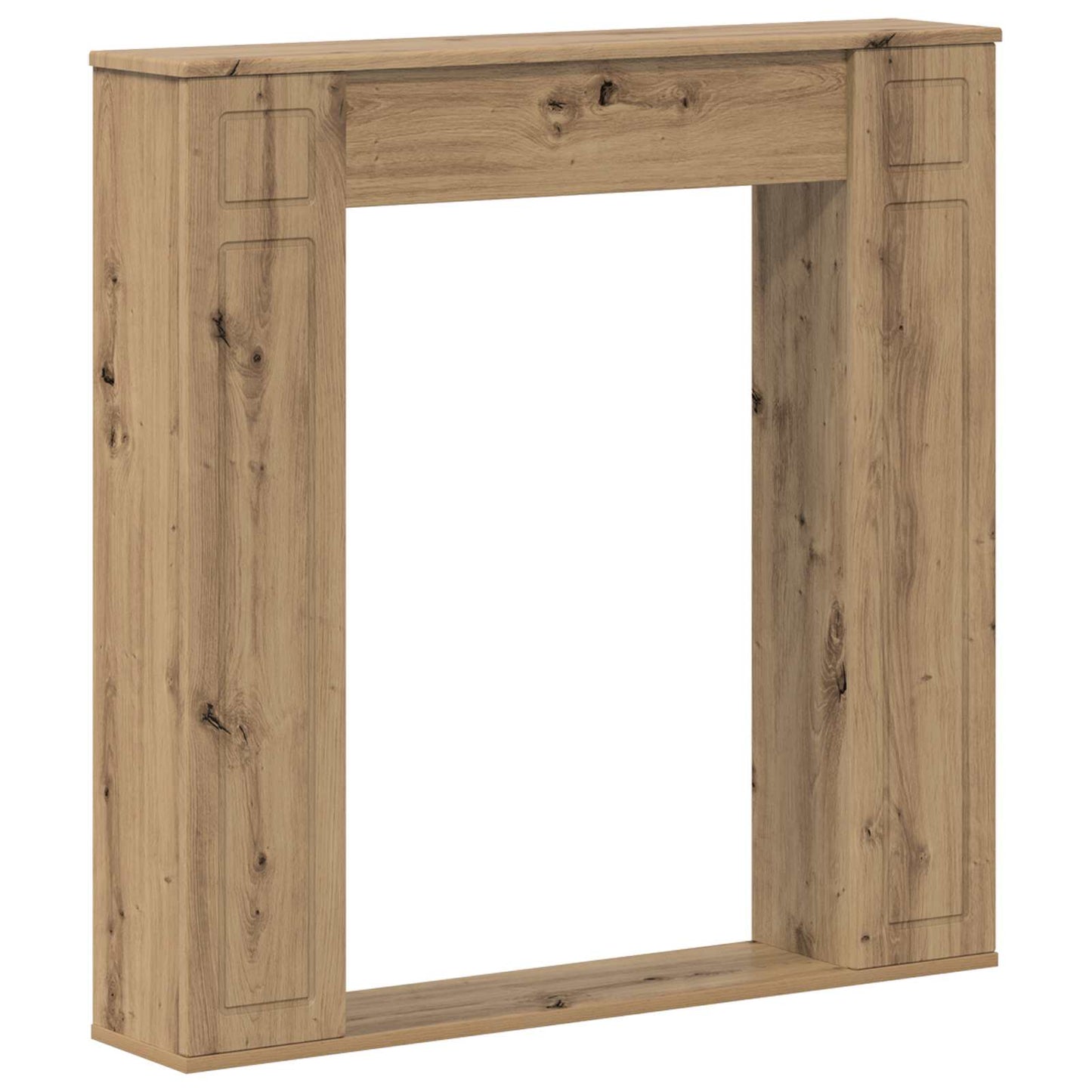 vidaXL Περίβλημα τζακιού Artisan Δρυς 100 x 20 x 100 cm