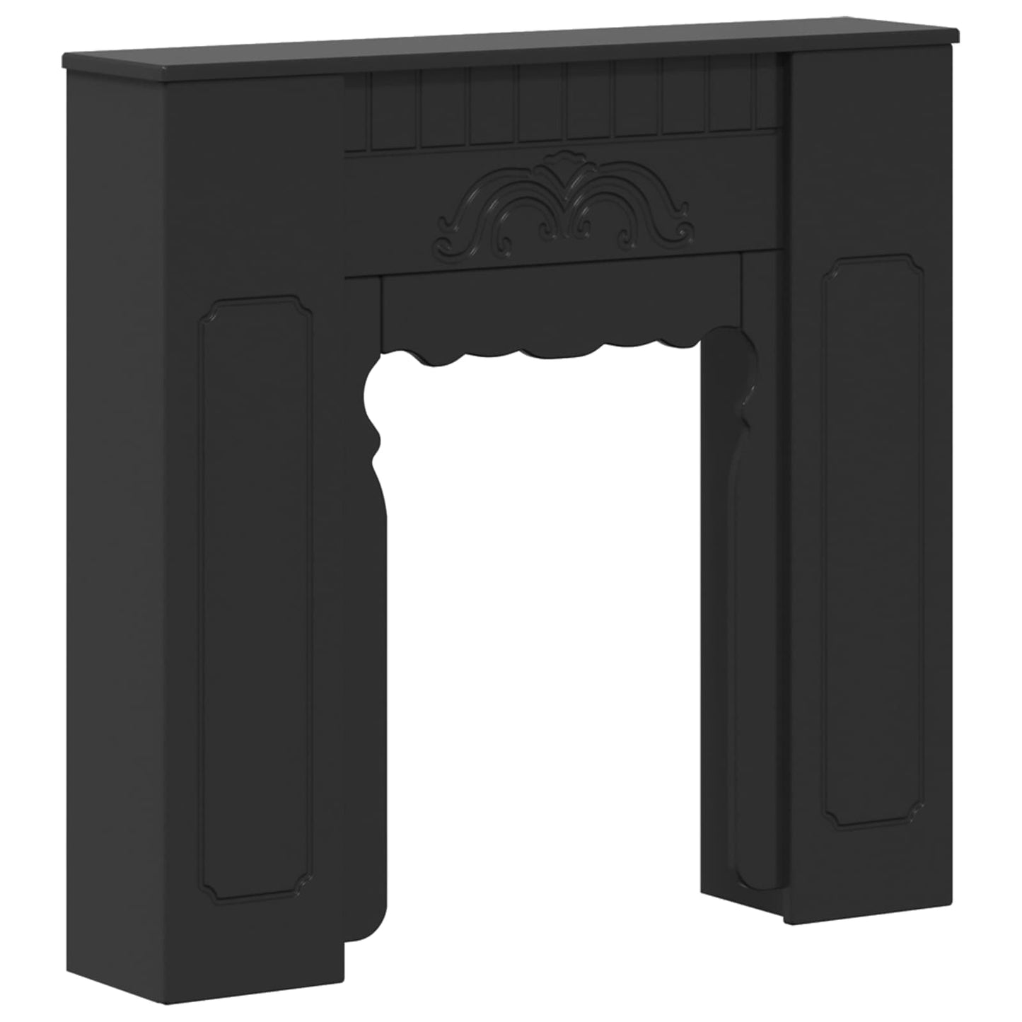 vidaXL Περίβλημα τζακιού Μαύρο 93 x 20 x 89 εκ Επεξεργασμένο Ξύλο