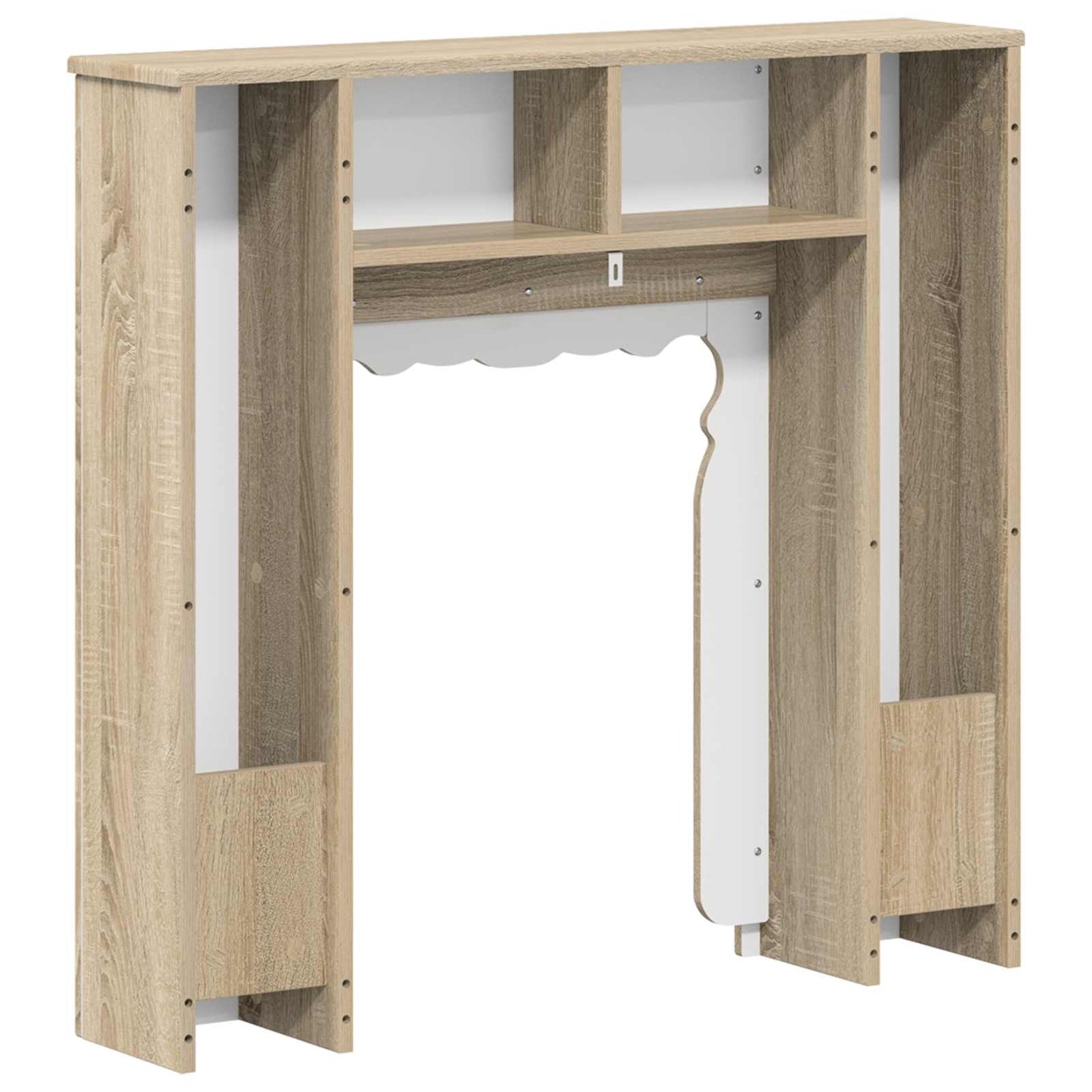 vidaXL Περίβλημα τζακιού Sonoma Δρυς 93 x 20 x 89 εκ