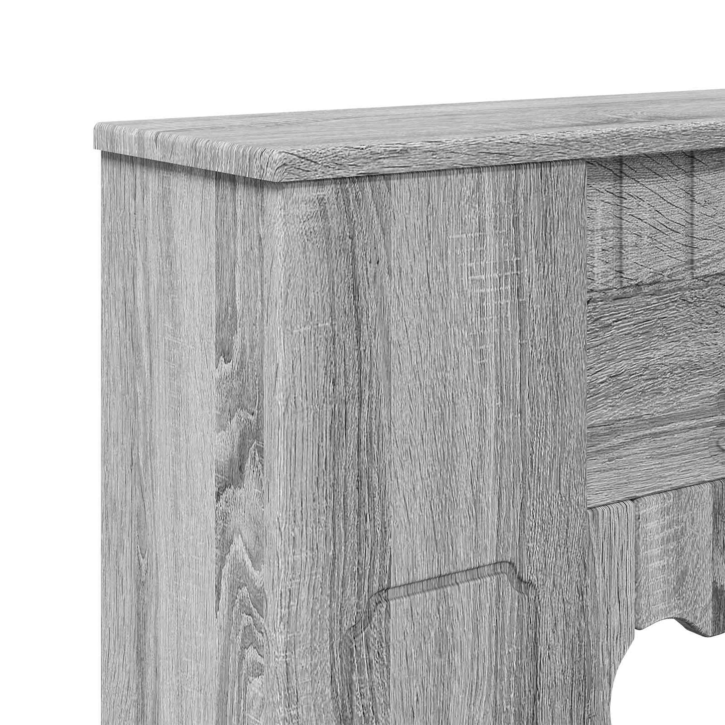 vidaXL Περίβλημα τζακιού Γκρι Sonoma 93 x 20 x 89 εκ