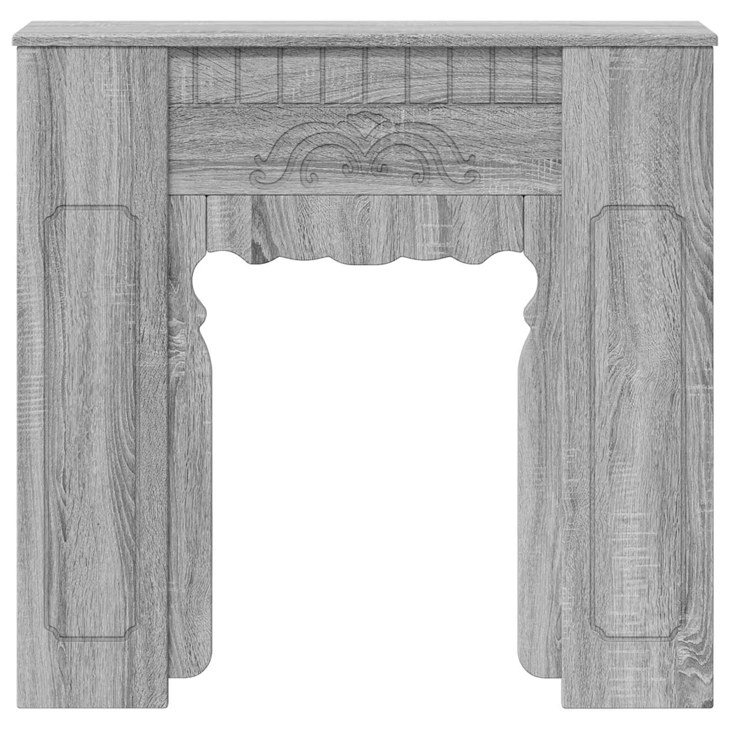 vidaXL Περίβλημα τζακιού Γκρι Sonoma 93 x 20 x 89 εκ