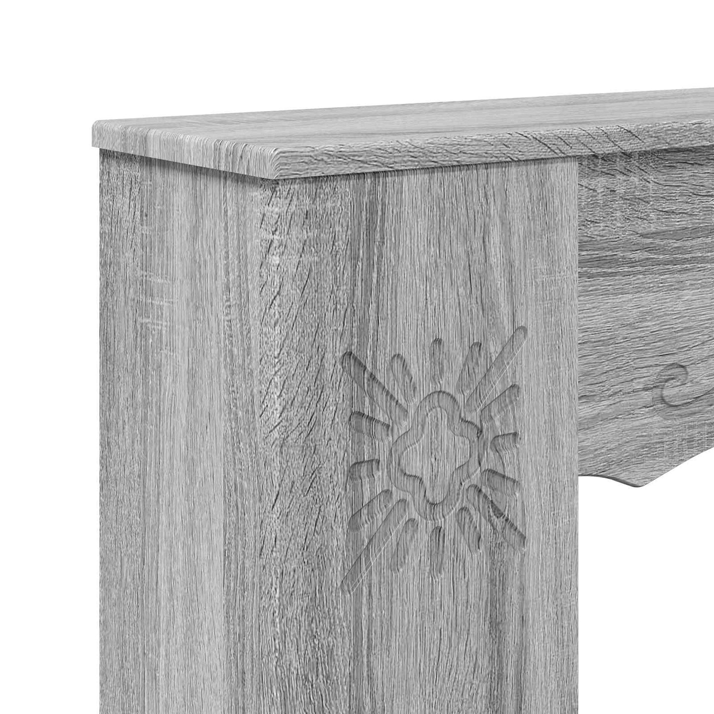 vidaXL Περίβλημα τζακιού Γκρι Sonoma 102 x 20 x 102 εκ