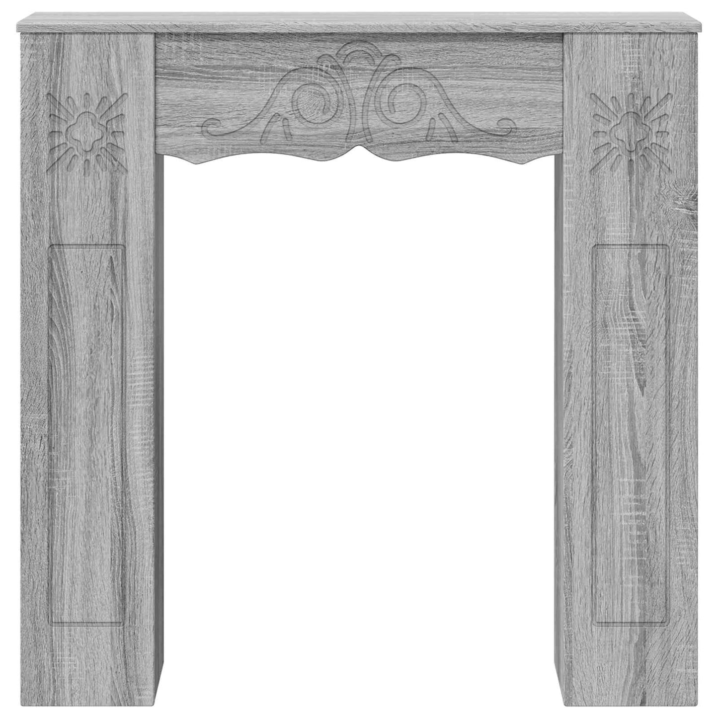 vidaXL Περίβλημα τζακιού Γκρι Sonoma 102 x 20 x 102 εκ