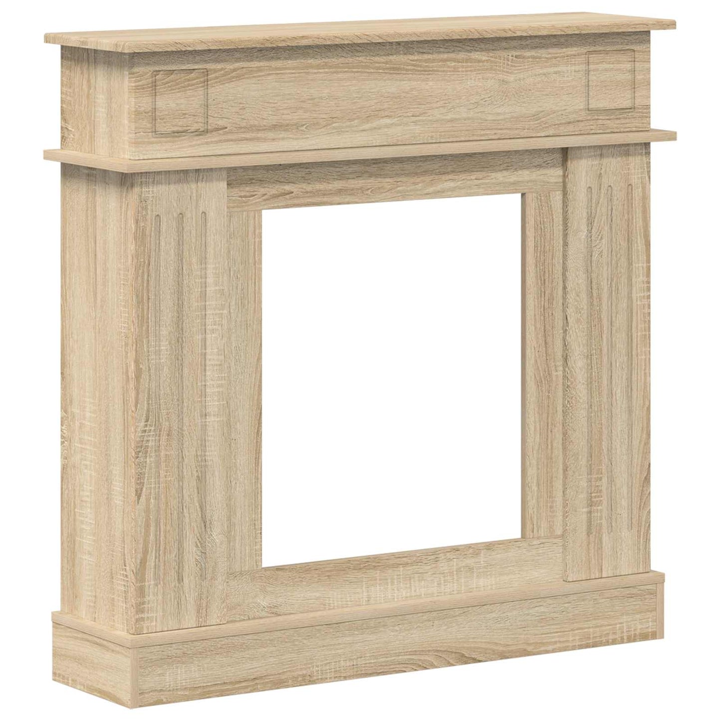 vidaXL Περίβλημα τζακιού Sonoma Δρυς 102 x 26 x 100 εκ