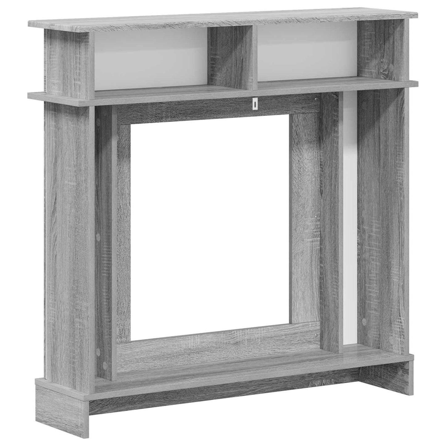 vidaXL Περίβλημα τζακιού Γκρι Sonoma 102 x 26 x 100 εκ
