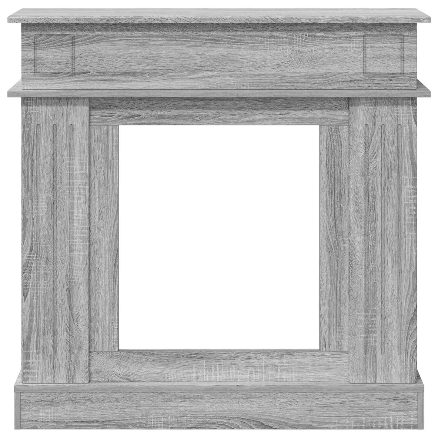 vidaXL Περίβλημα τζακιού Γκρι Sonoma 102 x 26 x 100 εκ