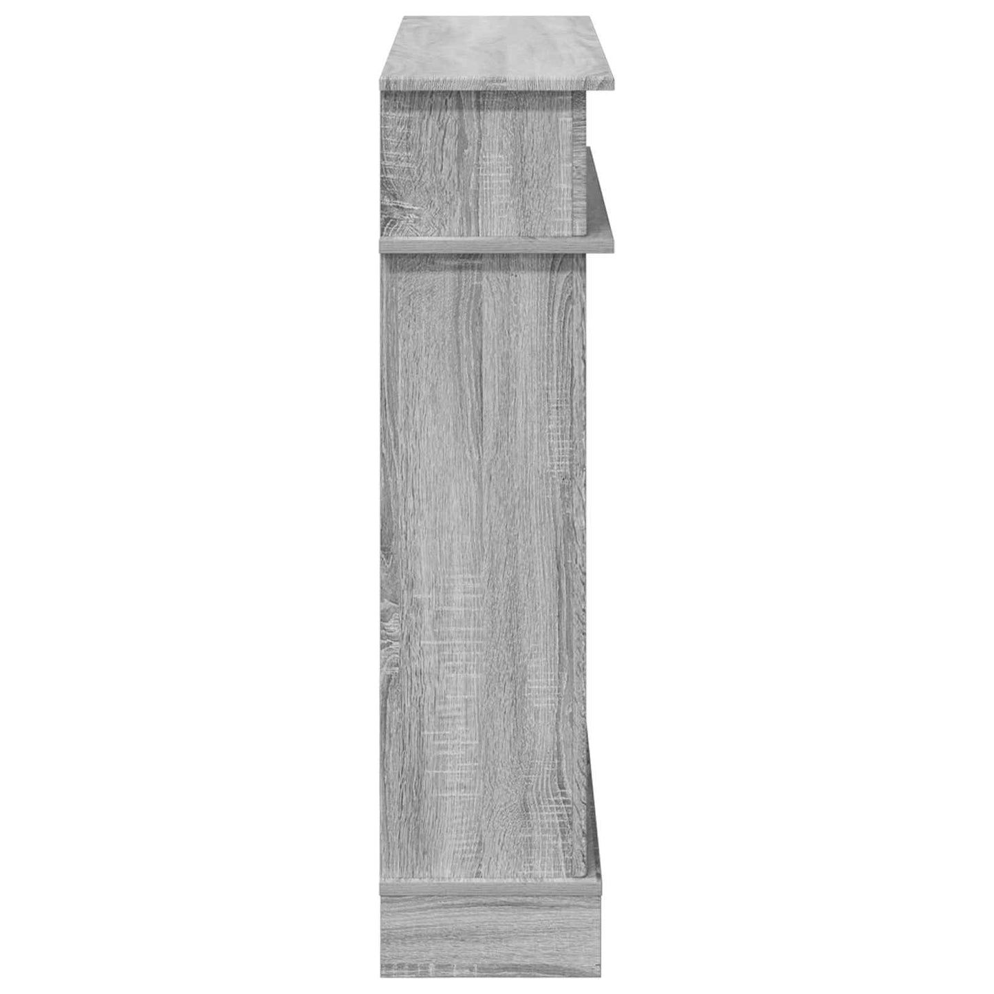vidaXL Περίβλημα τζακιού Γκρι Sonoma 102 x 26 x 100 εκ