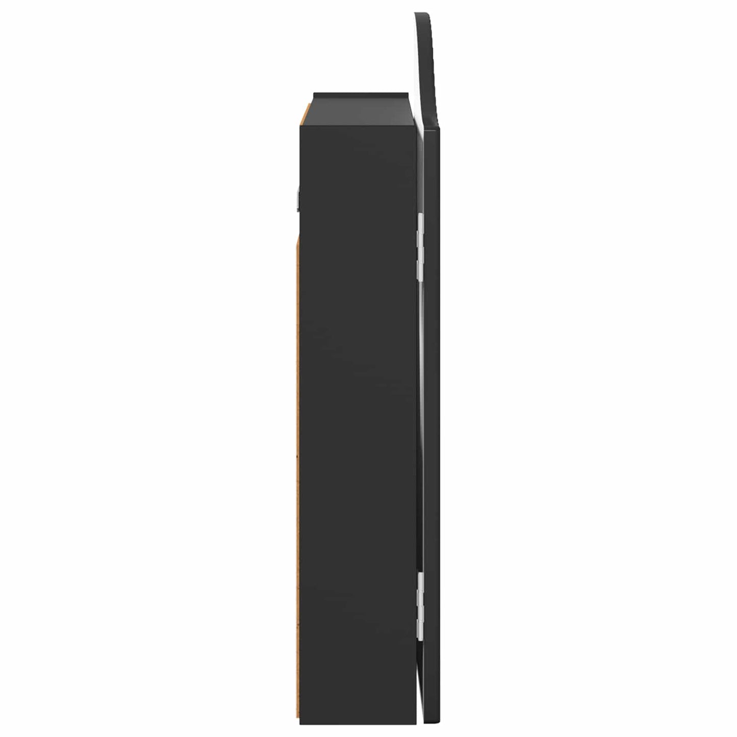 vidaXL Ντουλάπα Πινάκων Βελών Μαύρο 56 x 12 x 63 εκ Επεξεργασμένο Ξύλο