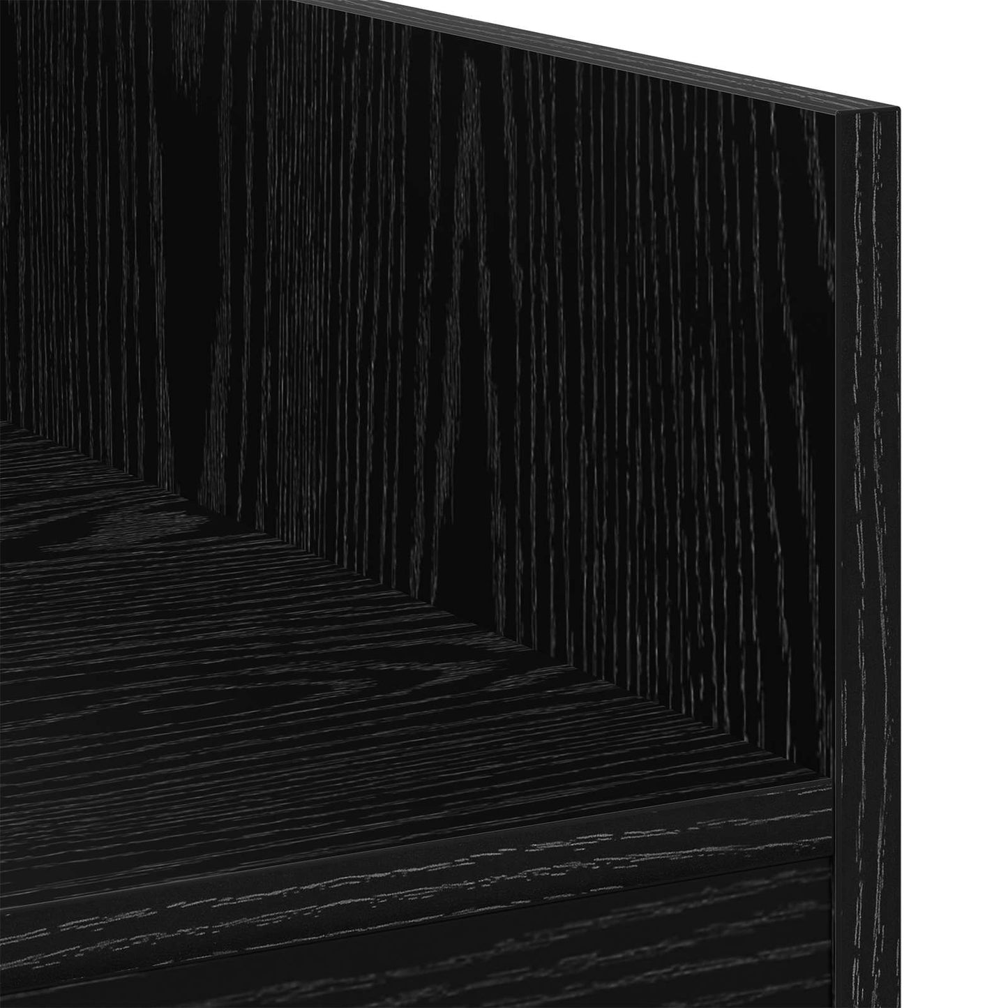 vidaXL Πίνακας DJ Μαύρη Δρυς 102 x 45 x 102 εκ. Επεξεργασμένο Ξύλο