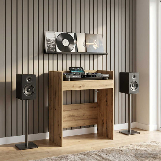 vidaXL Πίνακας DJ Artisan Δρυς 102 x 45 x 102 εκ. Επεξεργασμένο Ξύλο