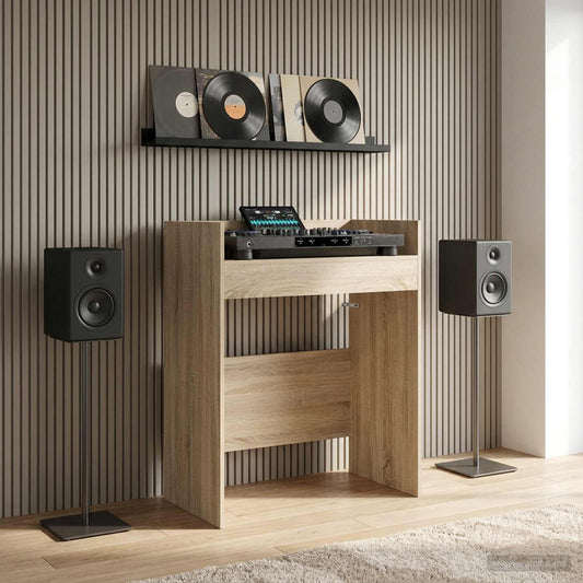 vidaXL Πίνακας DJ Sonoma Δρυς 82 x 45 x 102 εκ. Επεξεργασμένο Ξύλο