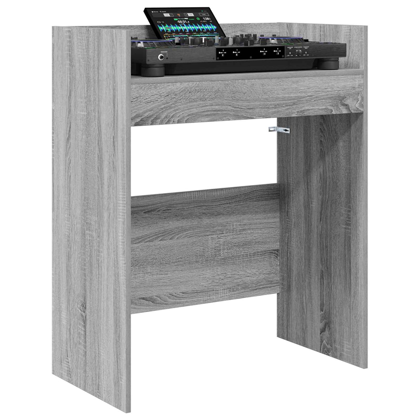 vidaXL Πίνακας DJ Γκρι Sonoma 82 x 45 x 102 εκ. Επεξεργασμένο Ξύλο