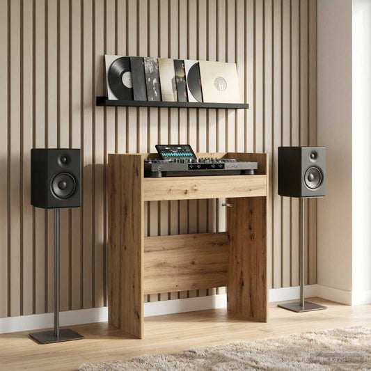 vidaXL Πίνακας DJ Artisan Δρυς 82 x 45 x 102 εκ. Επεξεργασμένο Ξύλο