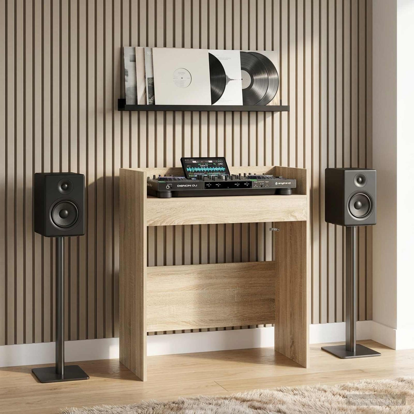 vidaXL Πίνακας DJ Sonoma Δρυς 62 x 45 x 102 εκ. Επεξεργασμένο Ξύλο