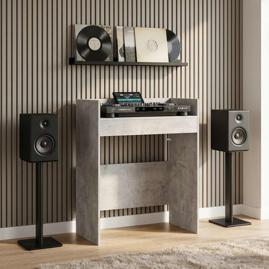 vidaXL Πίνακας DJ Γκρι Σκυροδέματος 62 x 45 x 102 εκ.