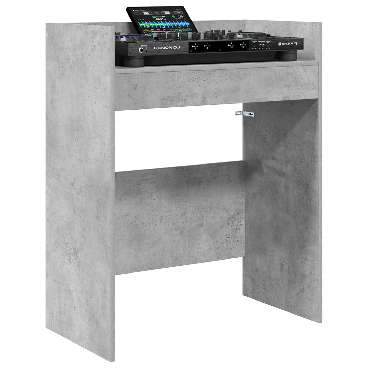 vidaXL Πίνακας DJ Γκρι Σκυροδέματος 62 x 45 x 102 εκ.