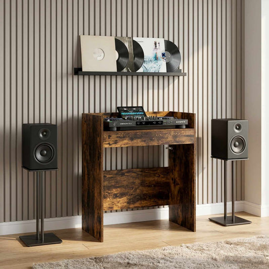 vidaXL Πίνακας DJ Καπνισμένο Ξύλο Δρυός 62 x 45 x 102 εκ.