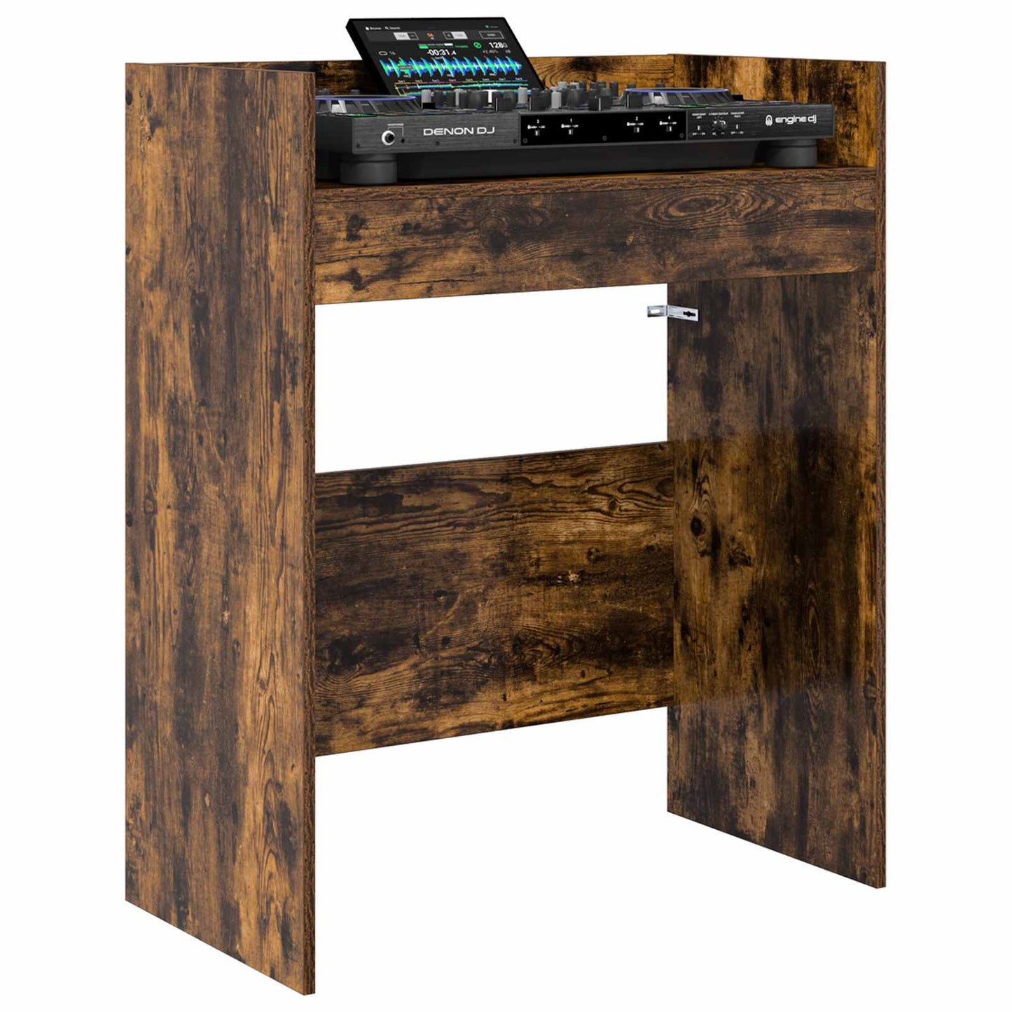 vidaXL Πίνακας DJ Καπνισμένο Ξύλο Δρυός 62 x 45 x 102 εκ.