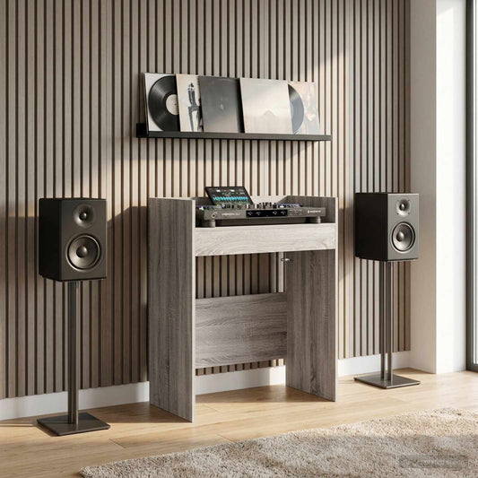 vidaXL Πίνακας DJ Γκρι Sonoma 62 x 45 x 102 εκ. Επεξεργασμένο Ξύλο