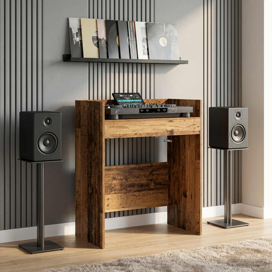 vidaXL Πίνακας DJ Παλαιωμένο ξύλο 62 x 45 x 102 εκ. Επεξεργασμένο Ξύλο