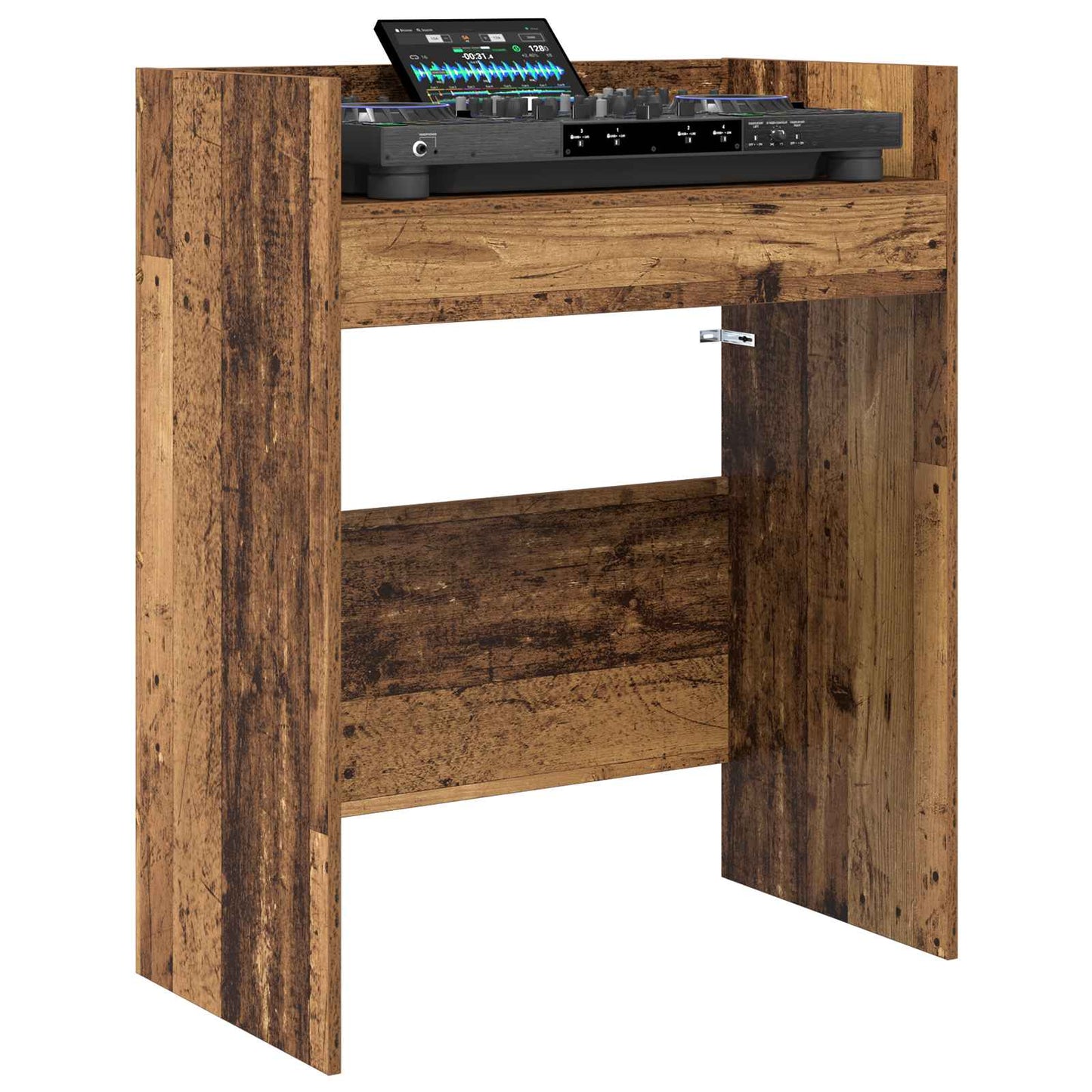 vidaXL Πίνακας DJ Παλαιωμένο ξύλο 62 x 45 x 102 εκ. Επεξεργασμένο Ξύλο