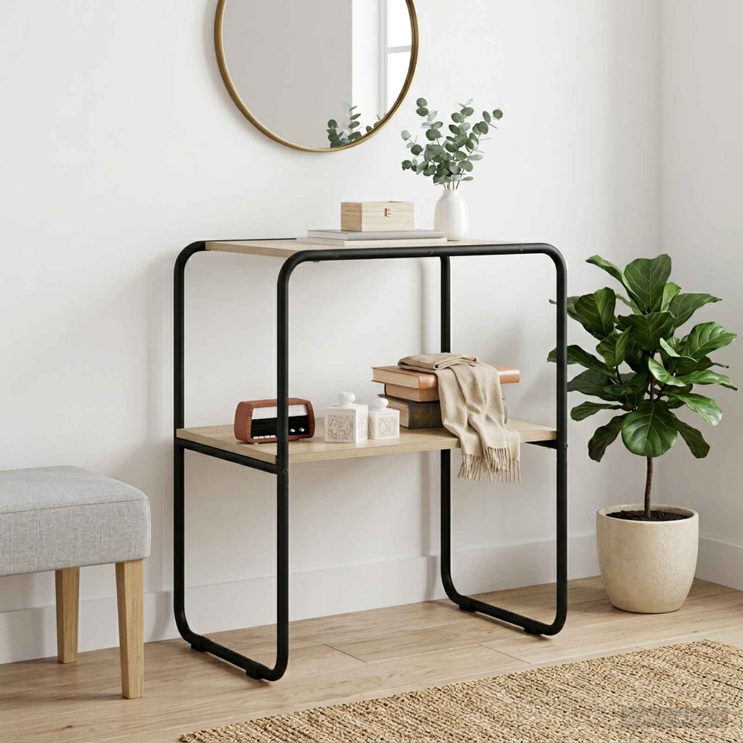 vidaXL Τραπέζι κονσόλας Sonoma Δρυς 80 x 42,5 x 70 εκ