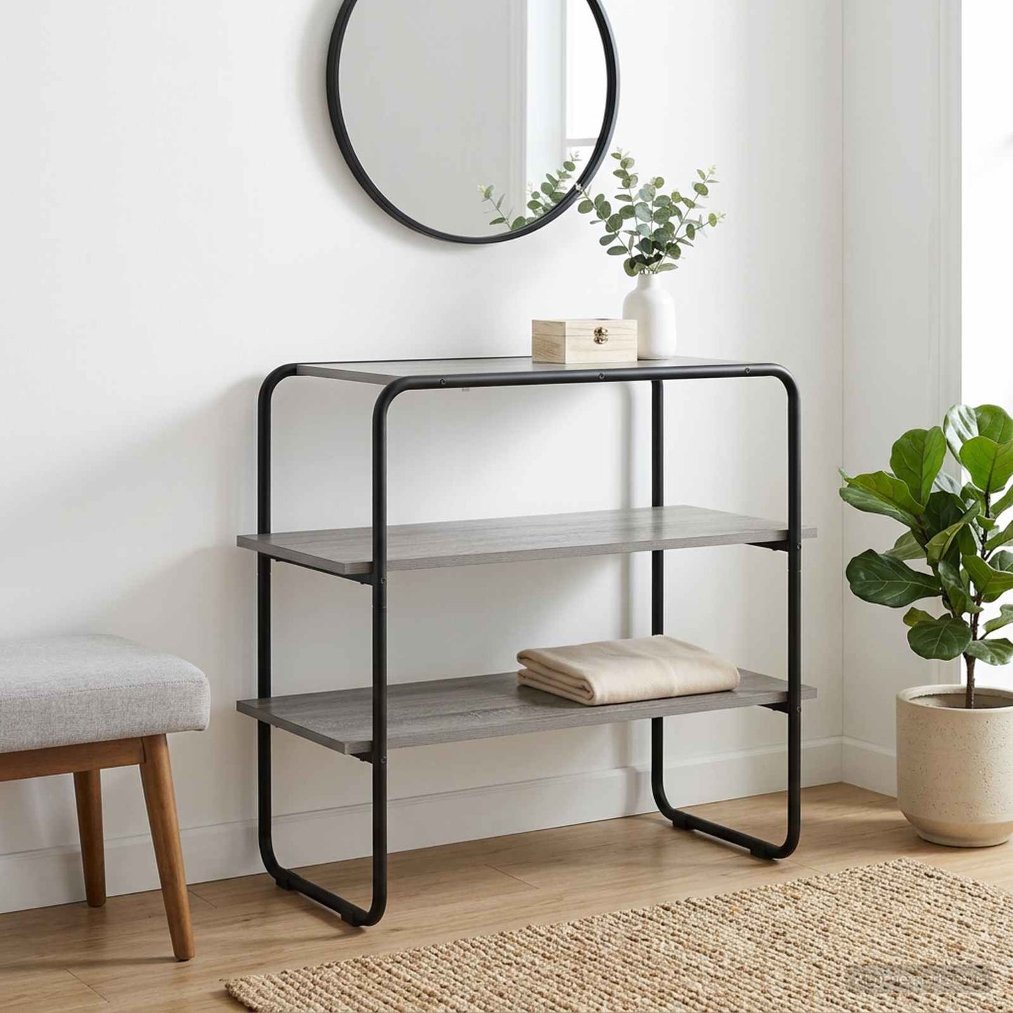 vidaXL Τραπέζι κονσόλας Γκρι Sonoma 100 x 41 x 75 εκ