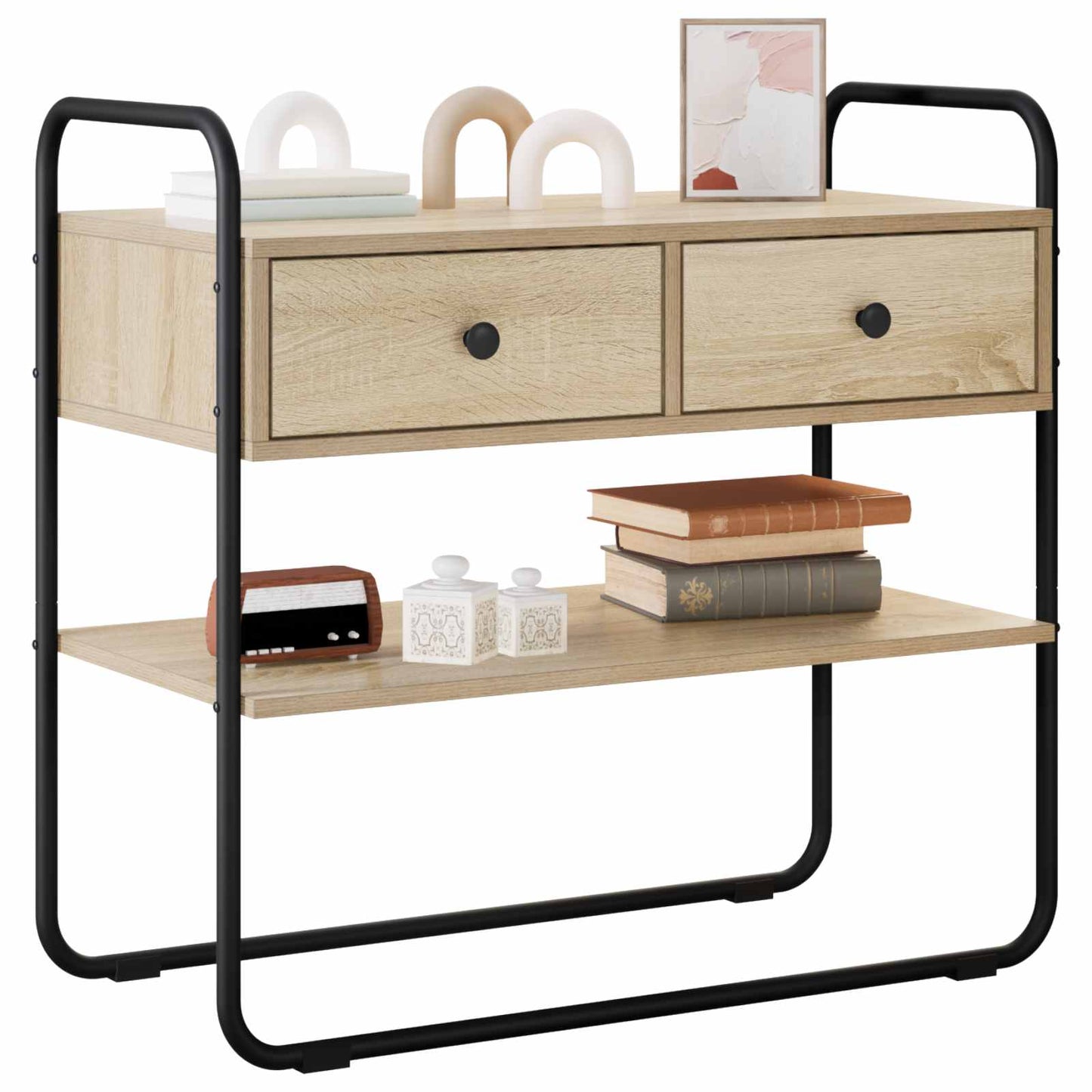 vidaXL Τραπέζι κονσόλας Sonoma Δρυς 100 x 40 x 75 cm