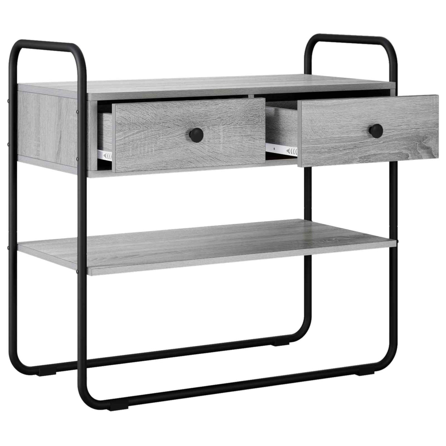 vidaXL Τραπέζι κονσόλας Γκρι Sonoma 100 x 40 x 75 cm