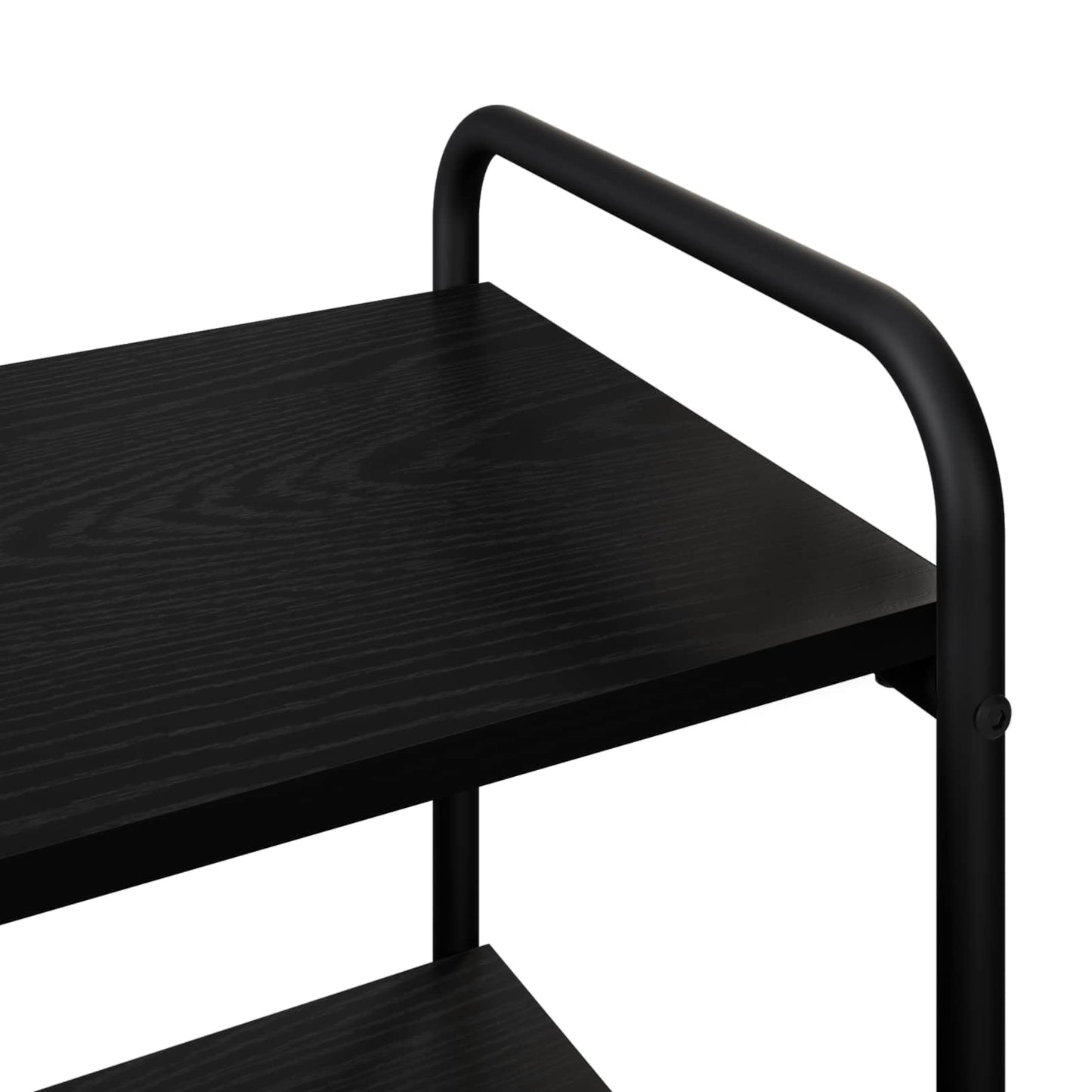vidaXL Τραπέζι κονσόλας Μαύρη Δρυς 80 x 35 x 75 cm Επεξεργασμένο Ξύλο