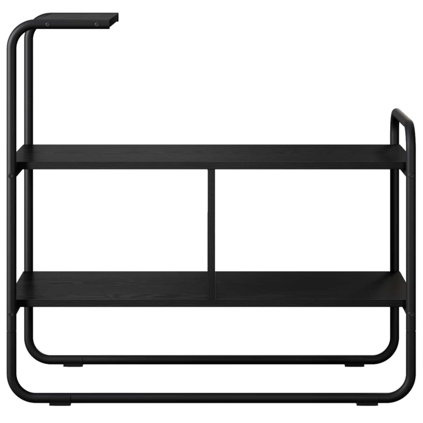 vidaXL Τραπέζι κονσόλας Μαύρη Δρυς 80 x 35 x 75 cm Επεξεργασμένο Ξύλο