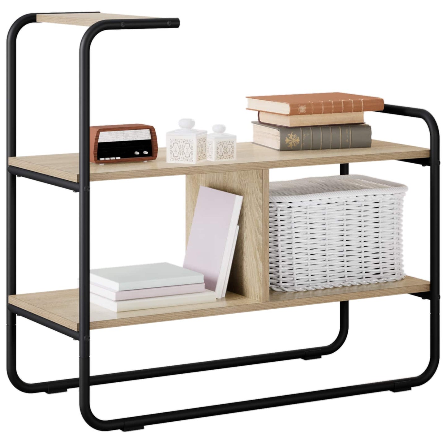 vidaXL Τραπέζι κονσόλας Sonoma Δρυς 80 x 35 x 75 cm Επεξεργασμένο Ξύλο