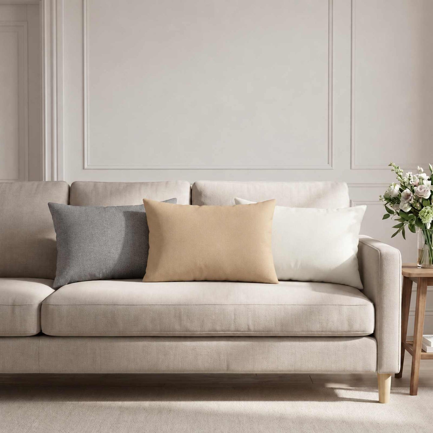 vidaXL Μαξιλάρι Ρίψης 6 τμχ. HEERLEN Λευκό 40 x 60 cm Ύφασμα
