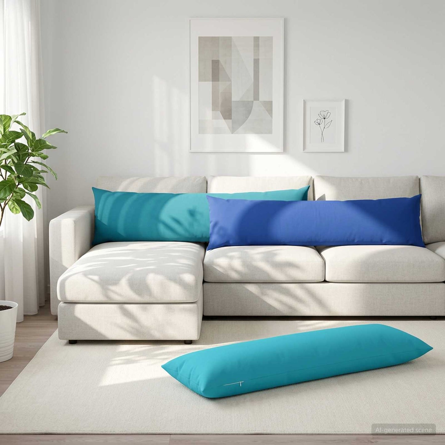vidaXL Μαξιλάρι HEERLEN Βασιλικό Μπλε 40 x 145 εκ. Πολυεστέρας