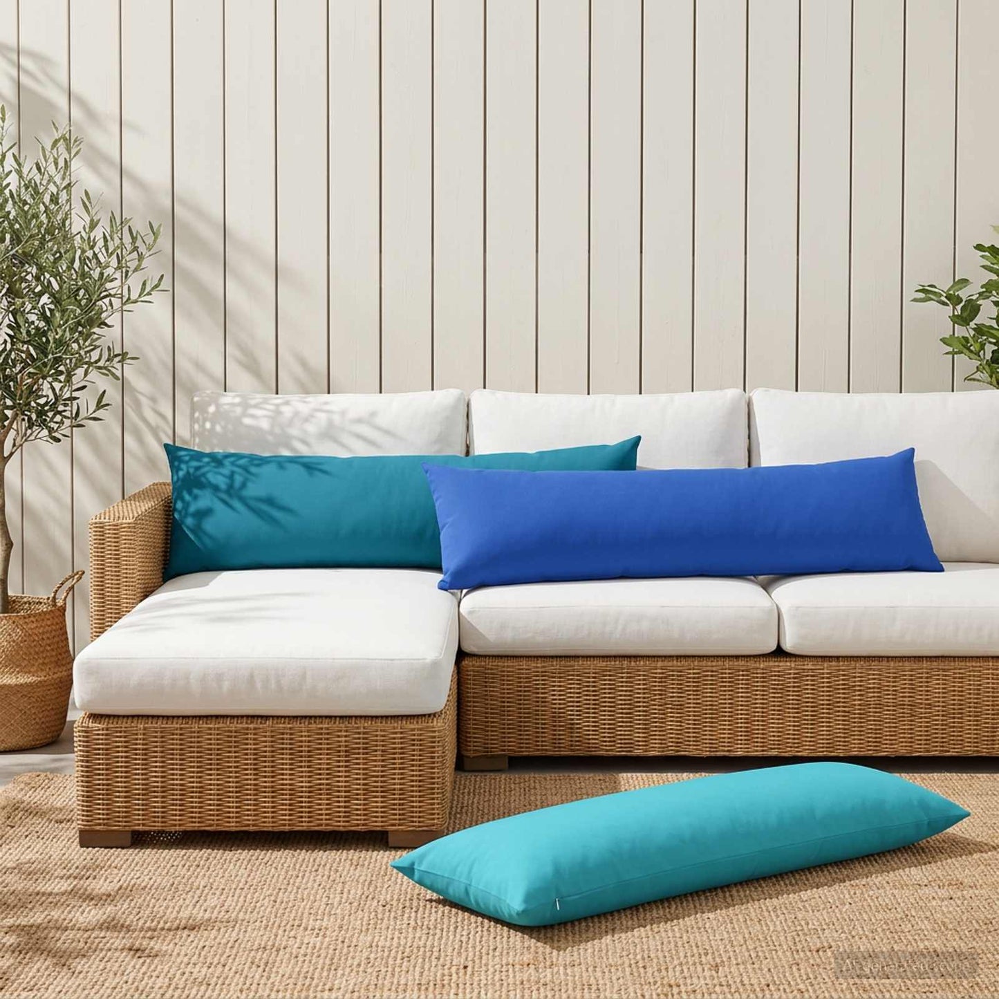 vidaXL Μαξιλάρι HEERLEN Βασιλικό Μπλε 40 x 145 εκ. Πολυεστέρας