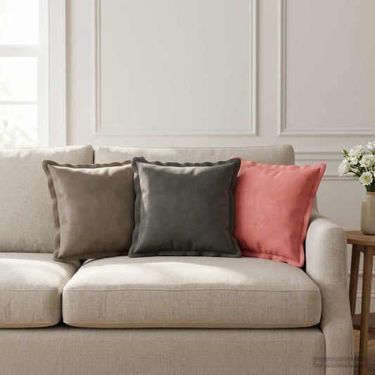 vidaXL Μαξιλάρι με μαξιλάρι HOUTEN 6 τμχ. Σκούρο Γκρι Βελούδο