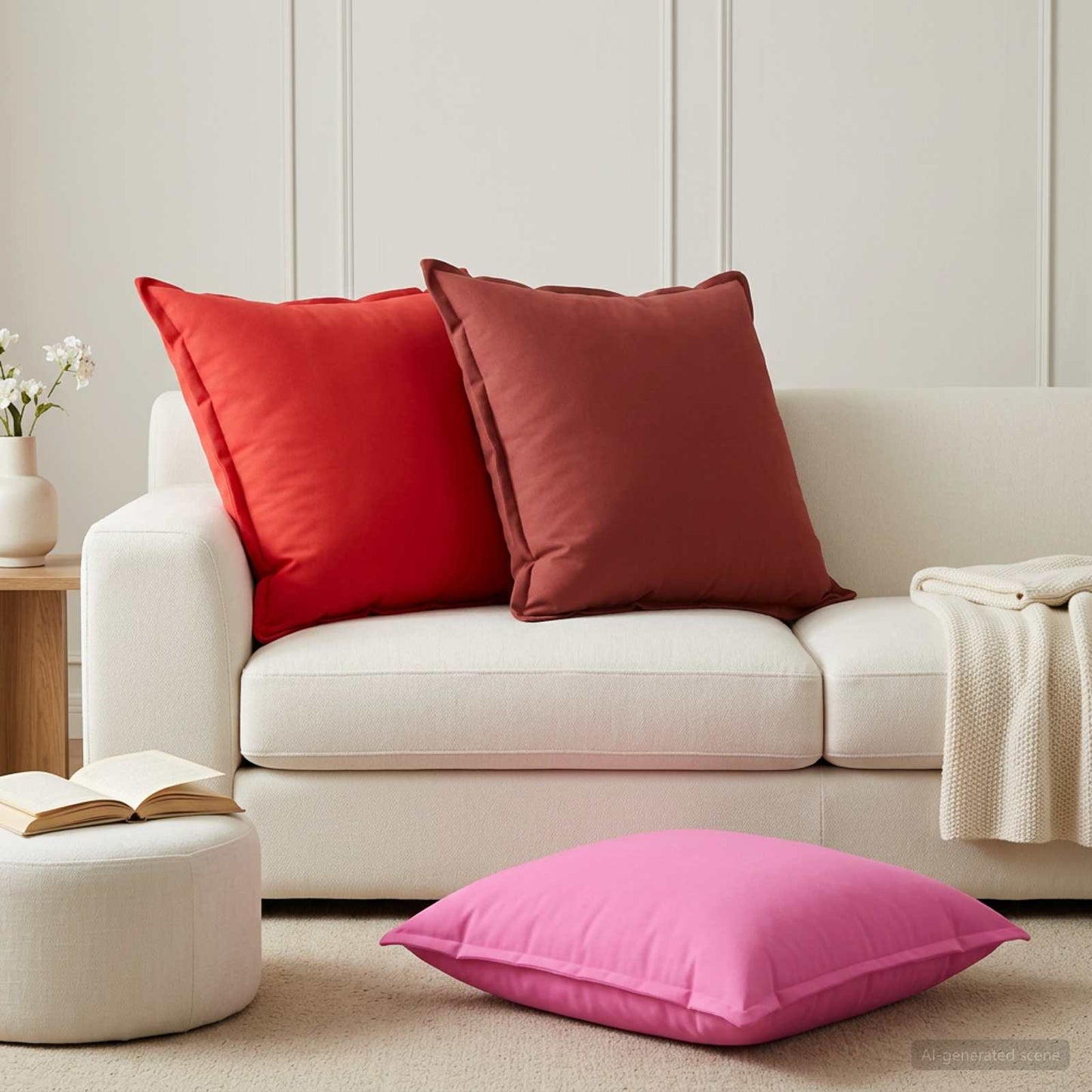 vidaXL Μαξιλάρι Ρίψης 2 τμχ. HOUTEN Ροζ 65 x 65 cm Πολυεστέρας