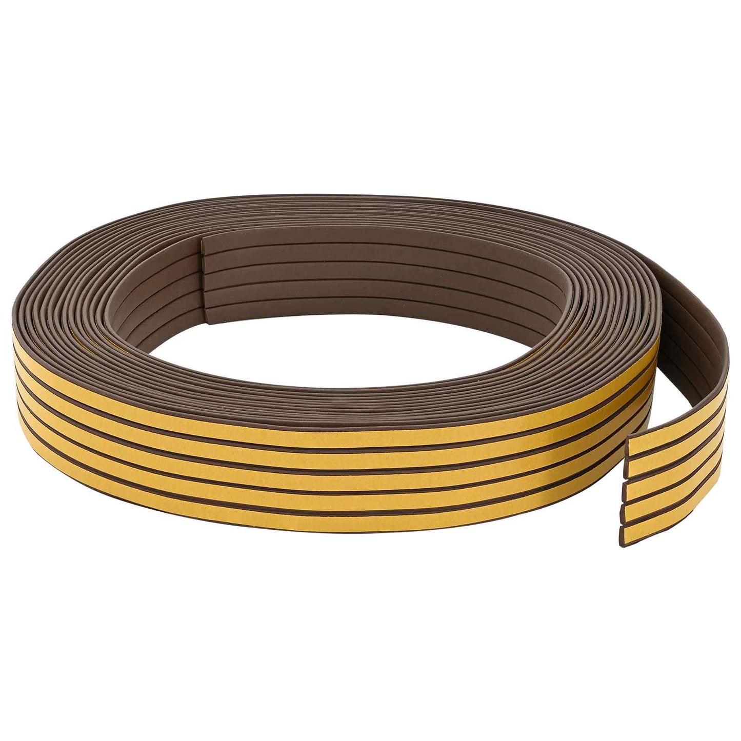 vidaXL Αυτοκόλλητη σφραγίδα παραθύρου Καφέ 8 x 2 mm 12 m EPDM αφρός