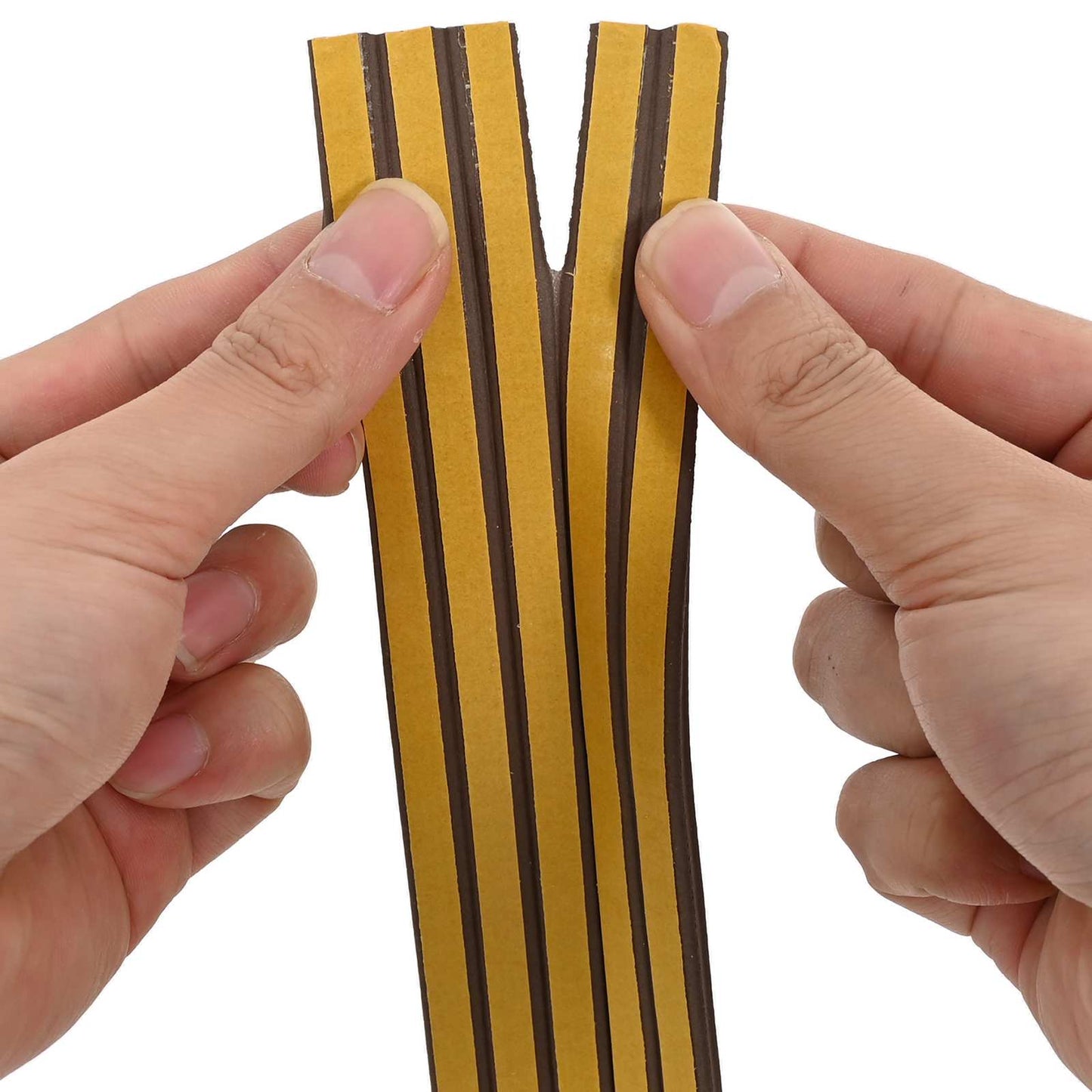 vidaXL Αυτοκόλλητη σφραγίδα παραθύρου Καφέ 8 x 2 mm 12 m EPDM αφρός