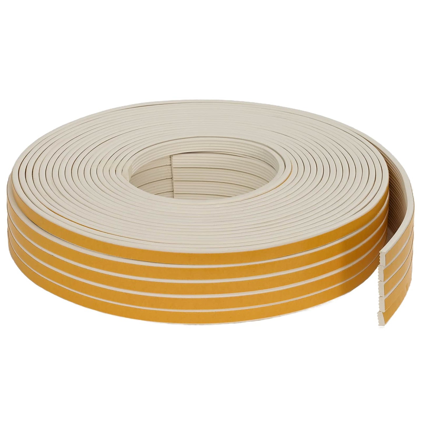 vidaXL Αυτοκόλλητη σφραγίδα παραθύρου Λευκό 10 x 4 mm 100 m EPDM αφρός