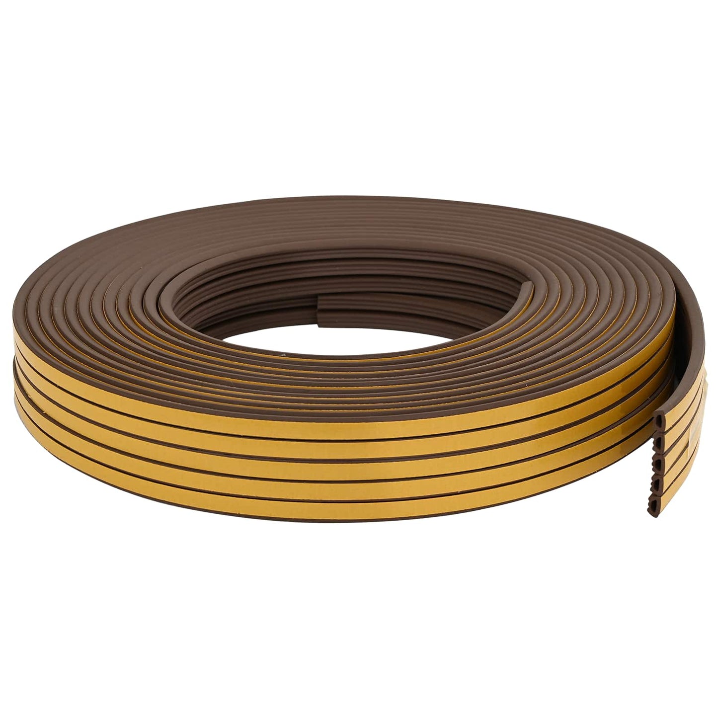 vidaXL Αυτοκόλλητη σφραγίδα παραθύρου Καφέ 10 x 6 mm 50 m EPDM αφρός