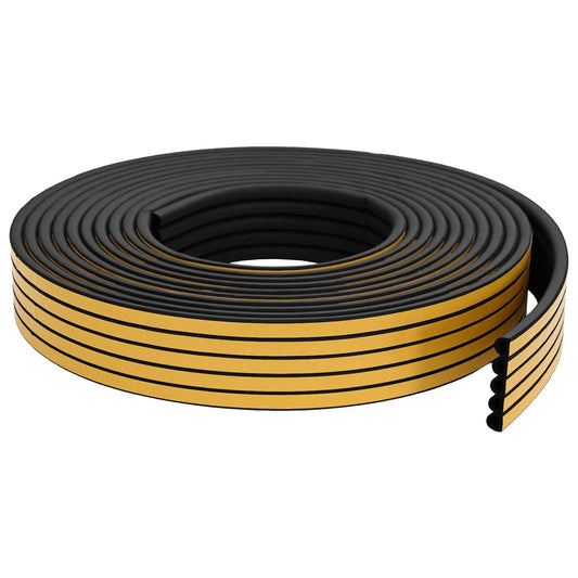 vidaXL Αυτοκόλλητη σφραγίδα παραθύρου Μαύρο 12 x 10 mm 100 m