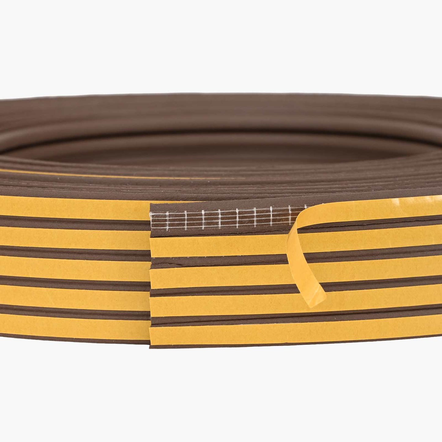 vidaXL Αυτοκόλλητη σφραγίδα παραθύρου Καφέ 14 x 12 mm 50 μ EPDM αφρός
