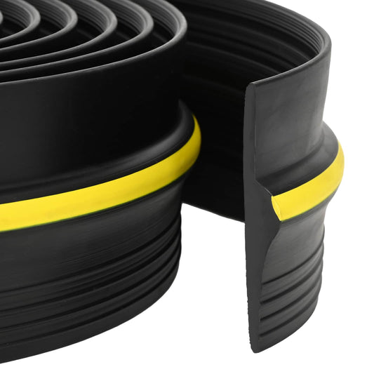vidaXL Σφραγίδα Δαπέδου Γκαράζ Μαύρο και Κίτρινο 12 x 90 mm 4 μ PVC