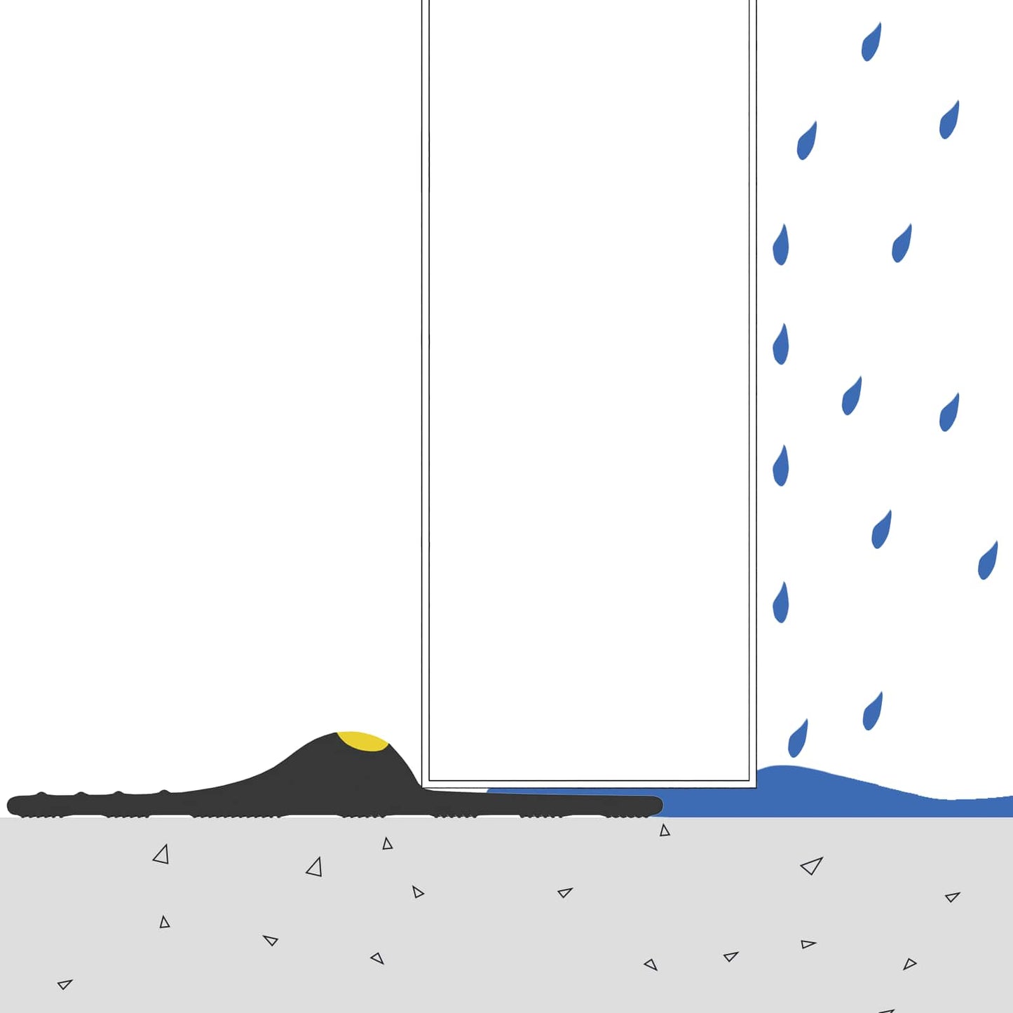 vidaXL Σφραγίδα Δαπέδου Γκαράζ Μαύρο και Κίτρινο 12 x 90 mm 4 μ PVC